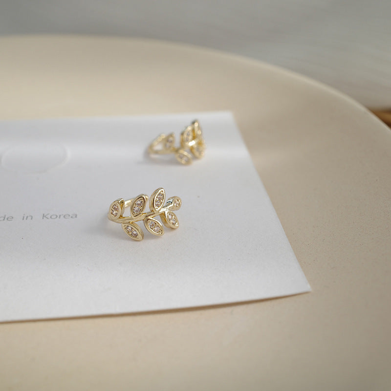 Korean Leaf Earrings