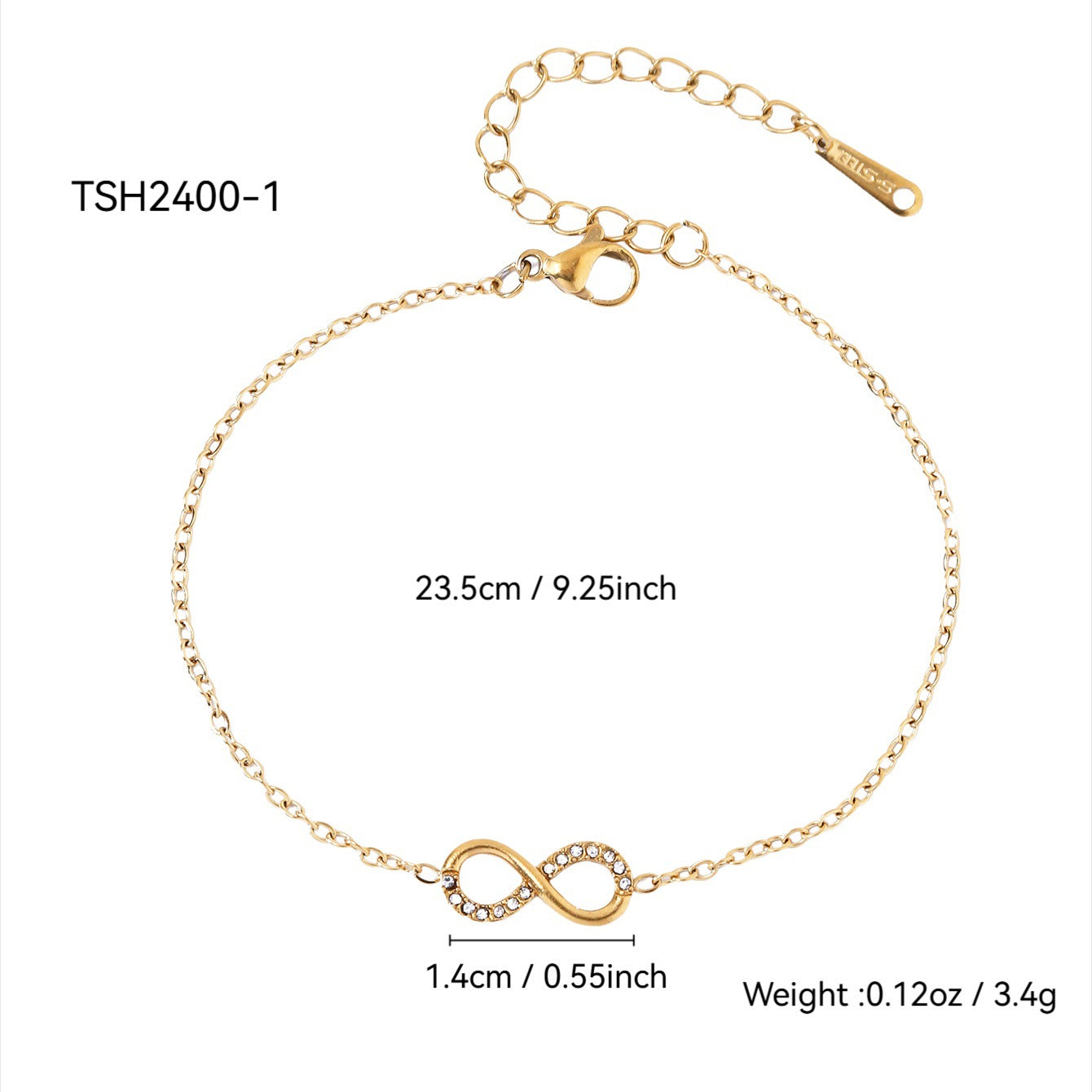 8-Shaped Clavicle Chain Bracelet