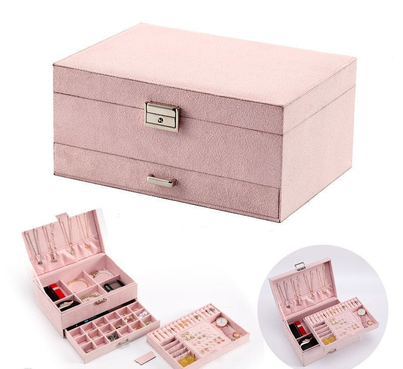 Three-Layer Lockable Drawer Box