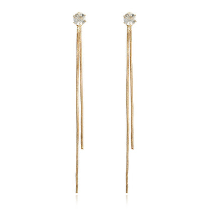 Long tassel earrings
