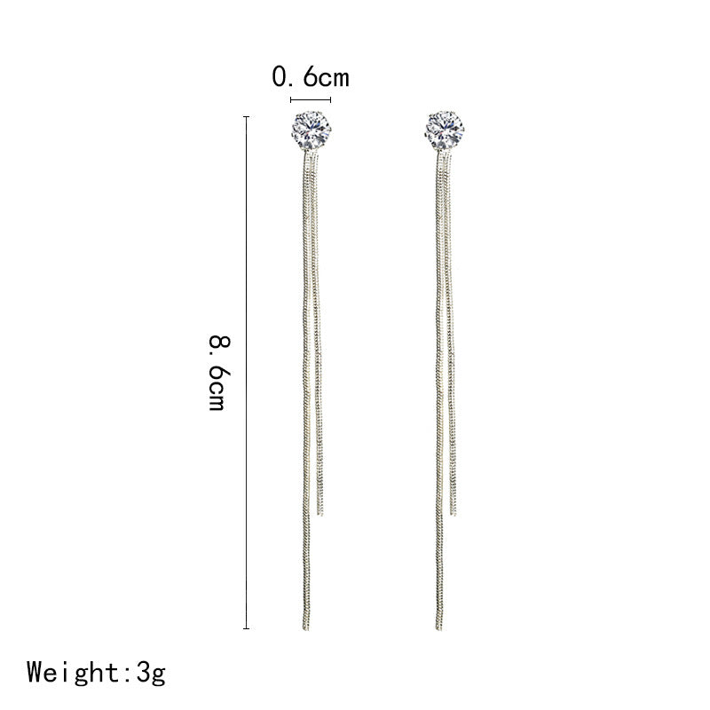 Long tassel earrings