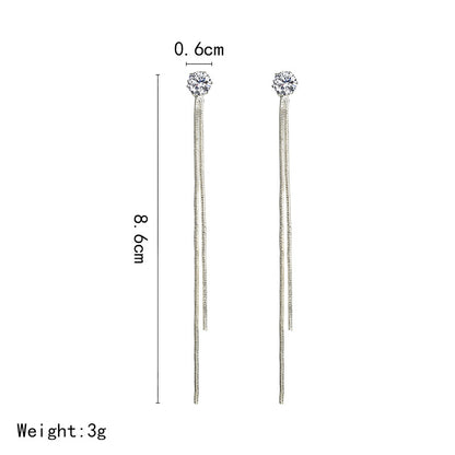 Long tassel earrings