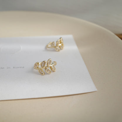 Korean Leaf Earrings