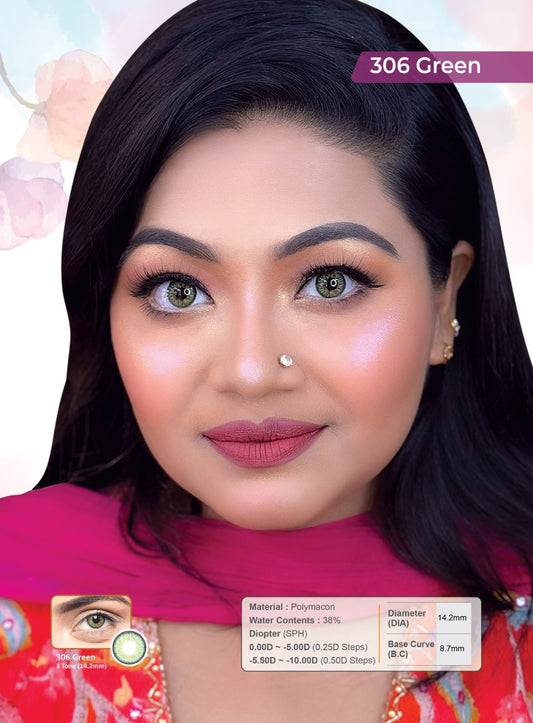 Angel Soft Lens 306 Green 3 Tone