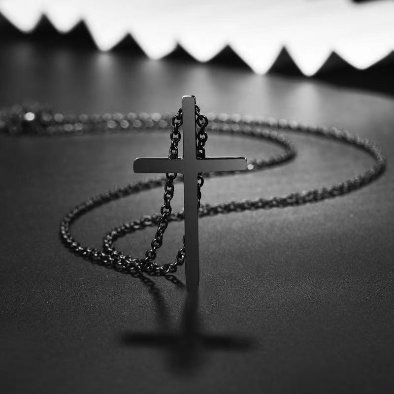 Matte black cross keel chain