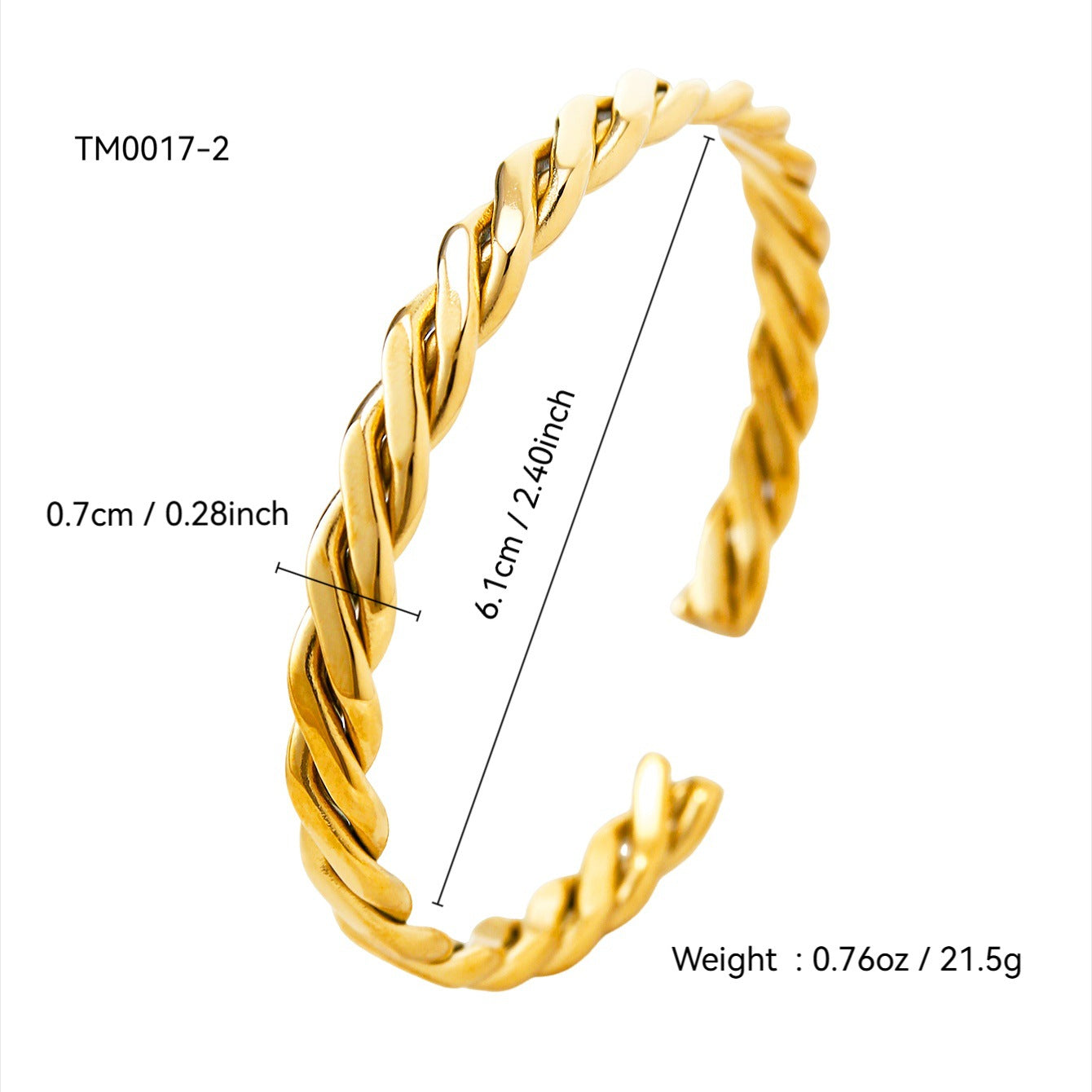 Gold Braided Bracelet