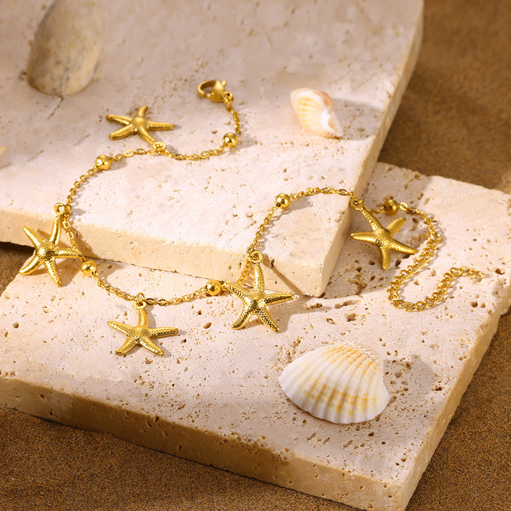Starfish Summer Beach Anklet