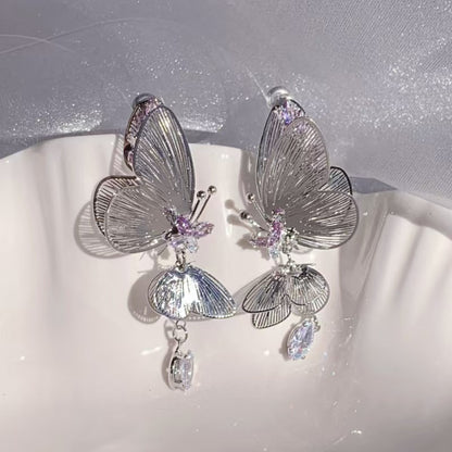 French Butterfly Earrings