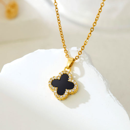 Pearl Gold Flower Pendant