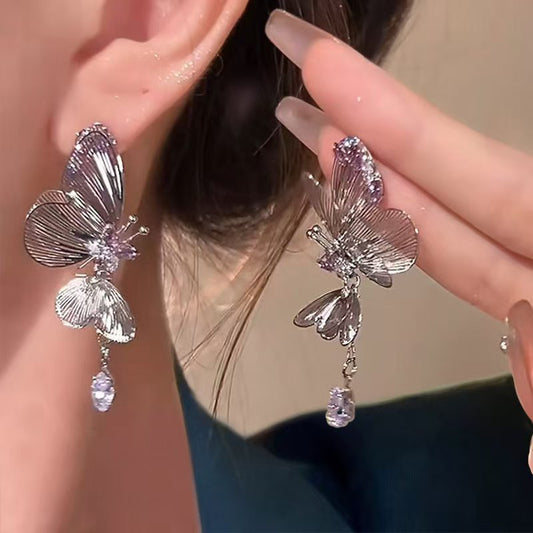French Butterfly Earrings
