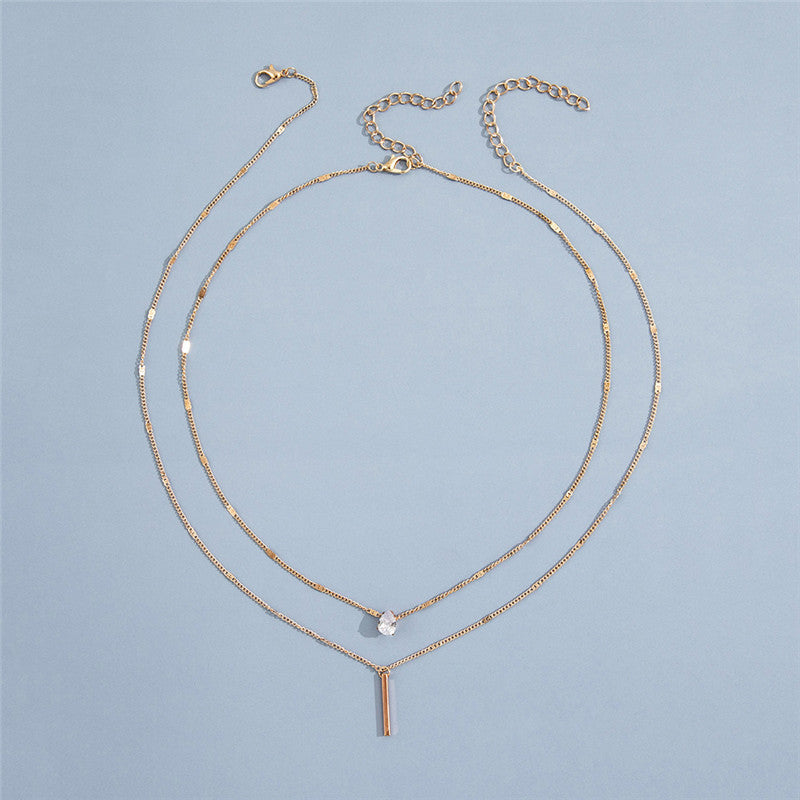 Double-layer teardrop-shaped pendant