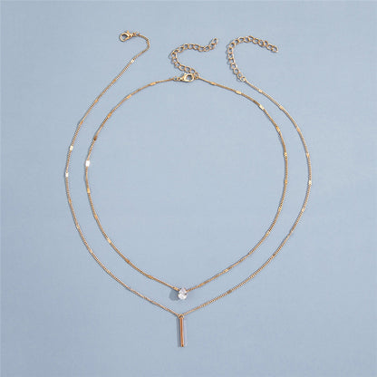 Double-layer teardrop-shaped pendant