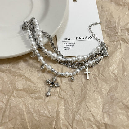 Pearl bracelet With Cross