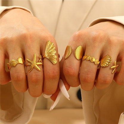 6 Piece Beach Ring set