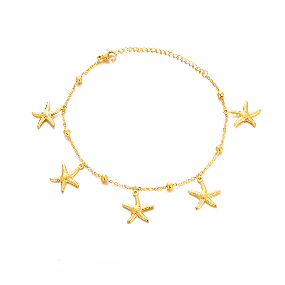 Starfish Summer Beach Anklet