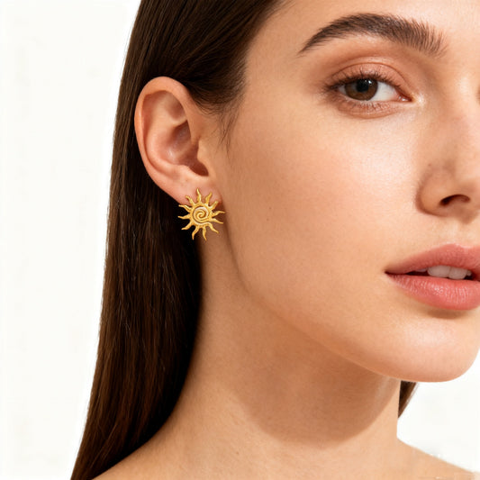 Retro Sun Earrings