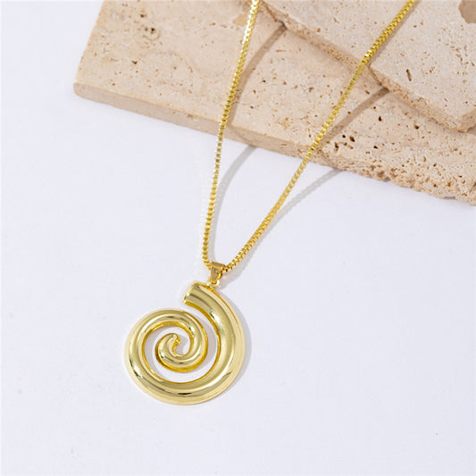 Spiral Circle Pendant