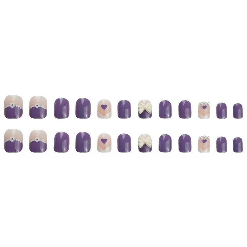 Blue Sky & White Clouds Gradient Butterfly Nail