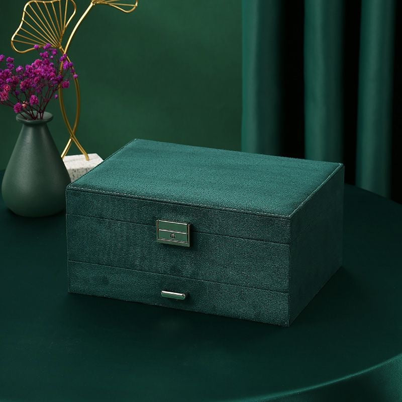 Three-Layer Lockable Jewelry Box