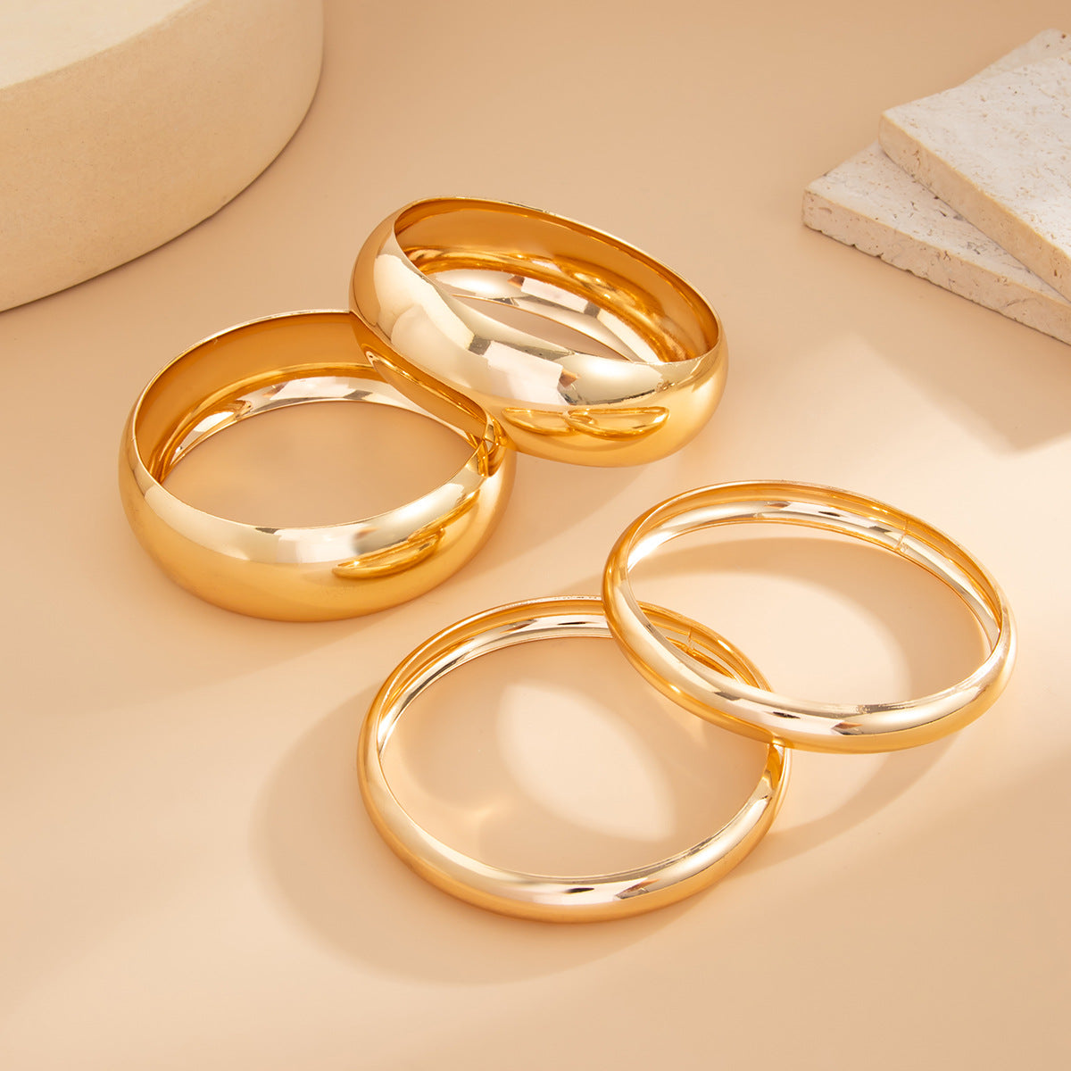 Bracelet Sets for Stack: Bangles Sets (Golden)