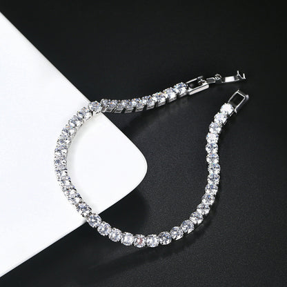 Silver claw chain bracelet