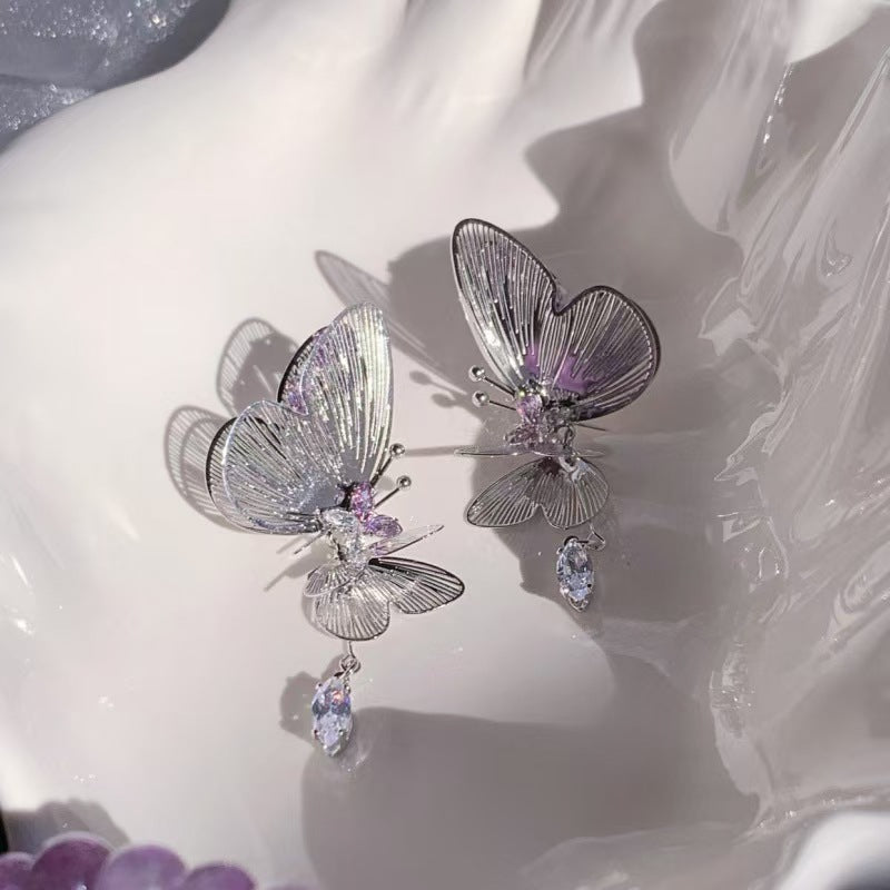 French Butterfly Earrings
