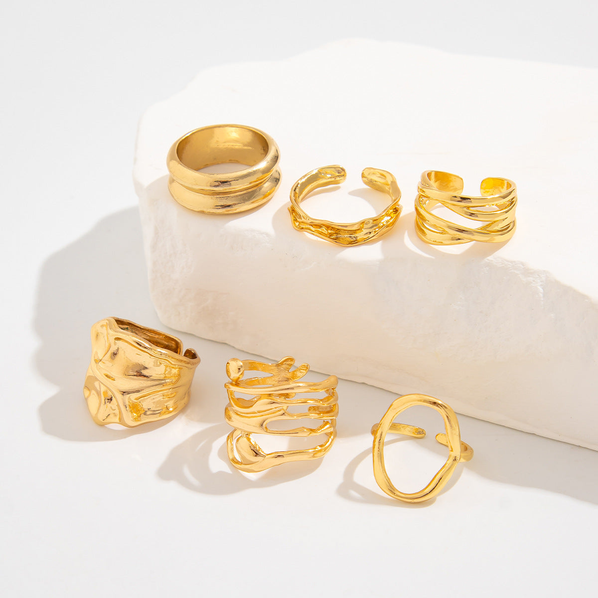 6 Piece Beach Ring set